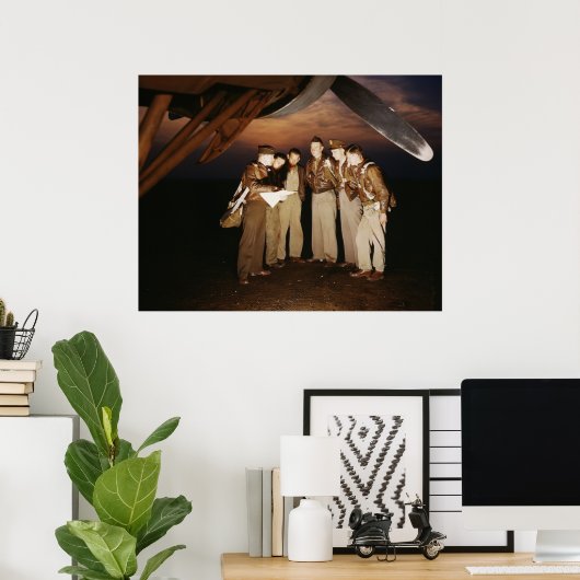 JB-17 Bomber-Crew, 1942 Poster (Heimbüro)