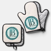 JB Designs Original Ofenhandschuh & Topflappen-Set (Vorderseite/Rückseite)