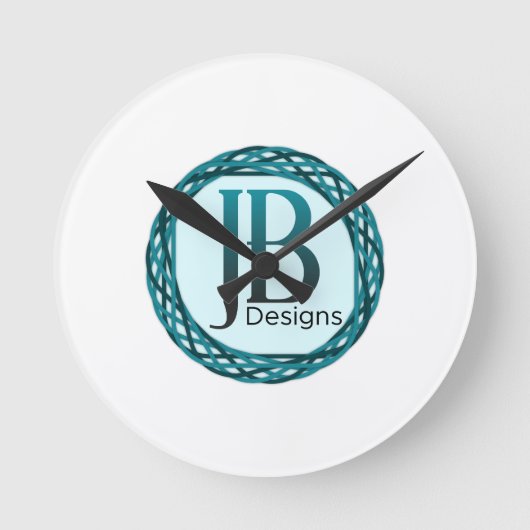 JB Designs Original Runde Wanduhr (Vorderseite)