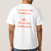 JB Erinnerungscookout-T-Shirt T-Shirt (Rückseite)