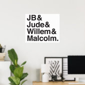 JB Jude Willem Malcolm Poster (Heimbüro)