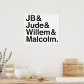JB Jude Willem Malcolm Poster (Küche)