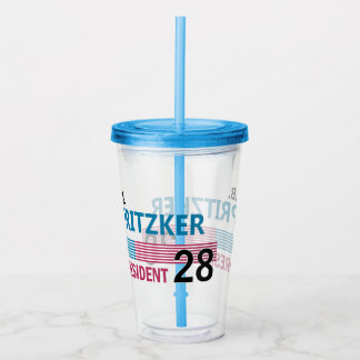 JB Pritzker 2028 Acryltrinkbecher