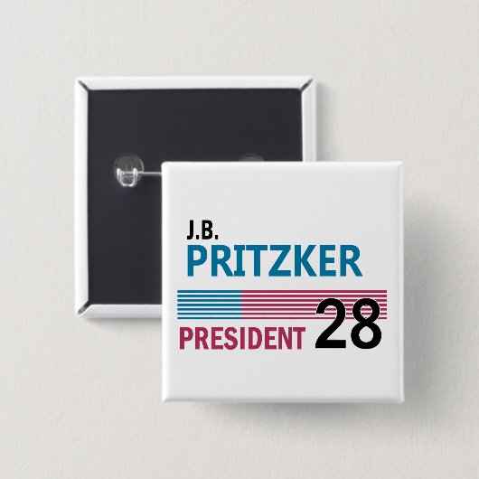 JB Pritzker 2028 Button (Vorne & Hinten)