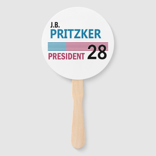 JB Pritzker 2028 Fächer (Vorderseite)