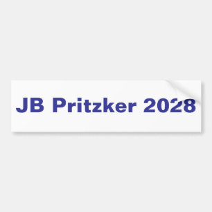 JB Pritzker 2028, kandidieren für den Präsidenten Autoaufkleber