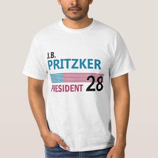 JB Pritzker 2028 T-Shirt (Vorderseite)