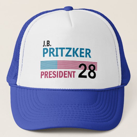 JB Pritzker 2028 Truckerkappe (Vorderseite)