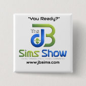 "JB Sims Show Unity Square Button - Collectiable P (Vorderseite)