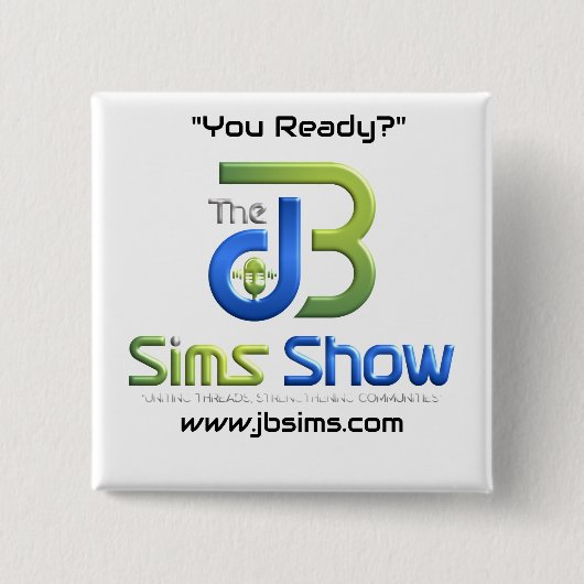 "JB Sims Show Unity Square Button - Collectiable P (Vorderseite)