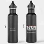 JBHS VMA Black mit weißem Logo anpassbar Edelstahlflasche