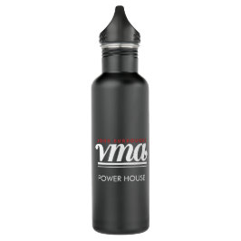 JBHS VMA Black mit weißem Logo anpassbar Edelstahlflasche