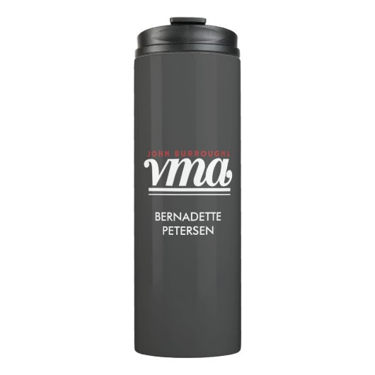 JBHS VMA Black mit weißem Logo anpassbar Thermosbecher (Vorderseite)