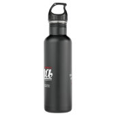 JBHS VMA Black with White Logo Customizable Edelstahlflasche (Vorderseite)