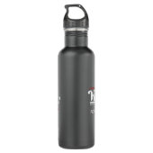 JBHS VMA Black with White Logo Customizable Edelstahlflasche (Rückseite)