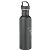 JBHS VMA Black with White Logo Customizable Edelstahlflasche (Rückseite)