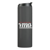 JBHS VMA Black with White Logo Customizable Thermosbecher (Nach links gedreht)