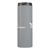 JBHS VMA Black with White Logo Customizable Thermosbecher (Rückseite)