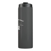 JBHS VMA Black with White Logo Customizable Thermosbecher (Vorderseite)