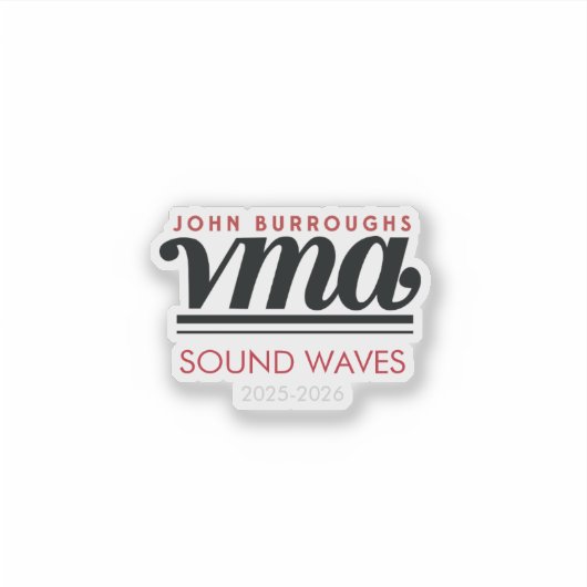 JBHS VMA Custom Vinyl Sticker with Year (Vorderseite)