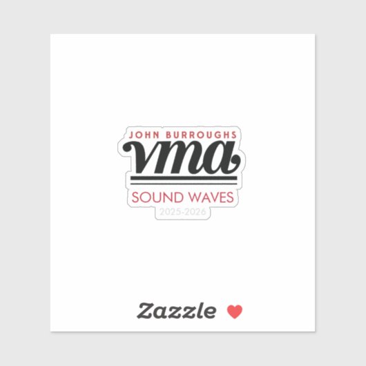 JBHS VMA Custom Vinyl Sticker with Year (Blatt)