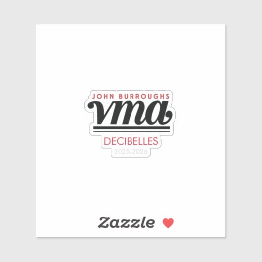 JBHS VMA Custom Vinyl Sticker with Year (Blatt)