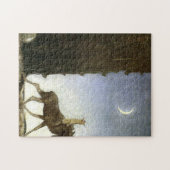 Jbleap the elk John Bauer Puzzle (Horizontal)