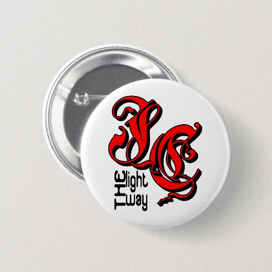 JC Der Weg Christlich Button (Vorne & Hinten)