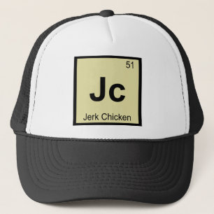 Jc - Jerk Chicken Chemie Periodensystem Symbol Truckerkappe