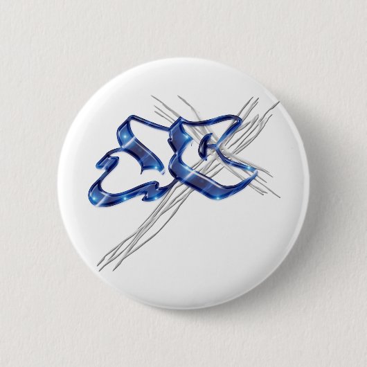 JC Jesus Christ Graffiti Button (Vorderseite)