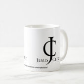 JC Jesus Christ Logo anpassen Kaffeetasse (VorderseiteRechts)