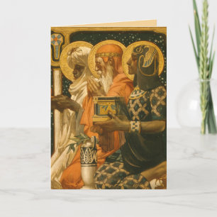 JC Leyendecker Drei Weise Männer Vintage-Weihnacht Karte