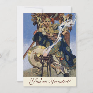 JC Leyendecker Königin Maeve keltische Kriegerin Einladung