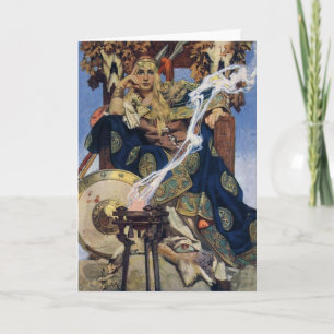 JC Leyendecker Königin Maeve keltische Kriegerin Karte