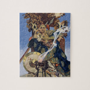 JC Leyendecker Königin Maeve keltische Kriegerin Puzzle