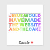 JC würde aufklecken Aufkleber (Blatt)