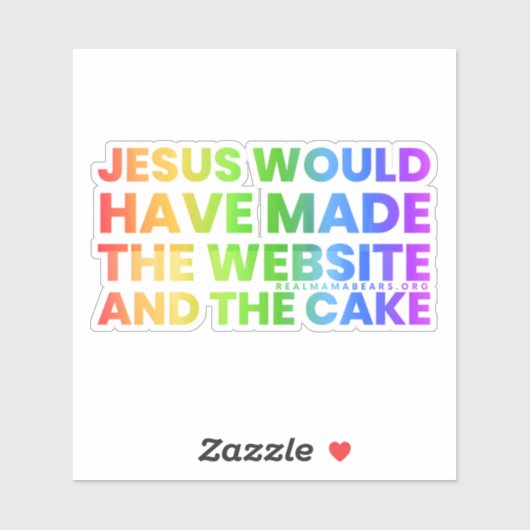 JC würde aufklecken Aufkleber (Blatt)