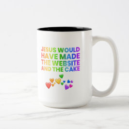 JC würde Zweifarbige Tasse