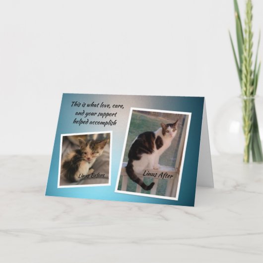 JCAPL Linus Vielen Dank Dankeskarte (Vorderseite)