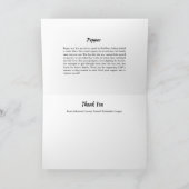 JCAPL Pepper Dankeschön Card Karte (Innenseite)