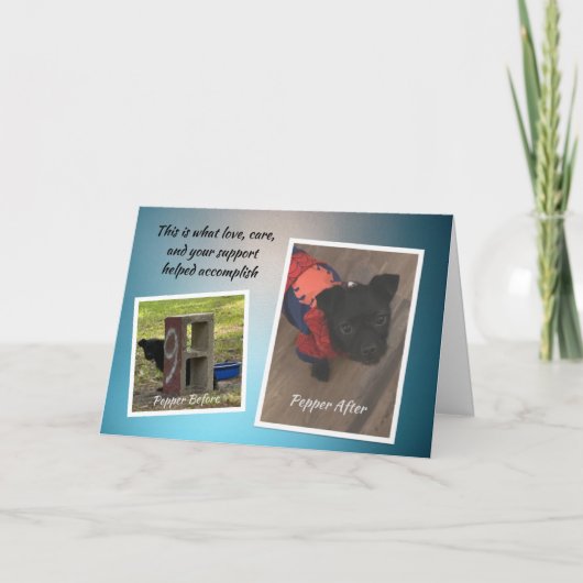 JCAPL Pepper Dankeschön Card Karte (Vorderseite)