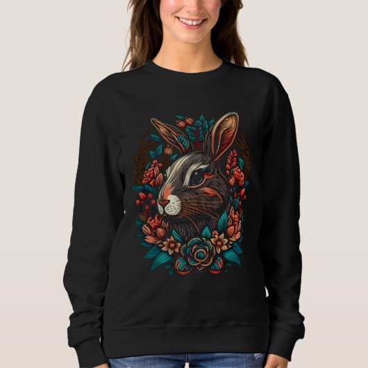 JCombs Colorful Magical Bunny Rabbit  2 Sweatshirt (Vorderseite)
