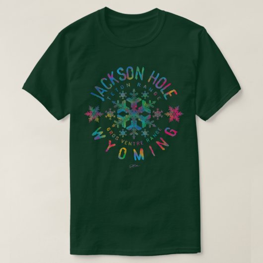 JCombs Jackson Hole, Wyoming, Snow 351 T-Shirt (Design vorne)