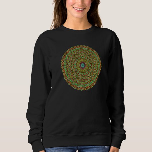 JCombs Ornamental Tiling Pattern Mandala Premium_2 Sweatshirt (Vorderseite)
