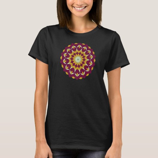 JCombs Ornamental Tiling Pattern Mandala Premium_2 T-Shirt (Vorderseite)