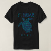 JCombs St. Thomas, USVI, Sea Turtle, Beach T-Shirt (Design vorne)