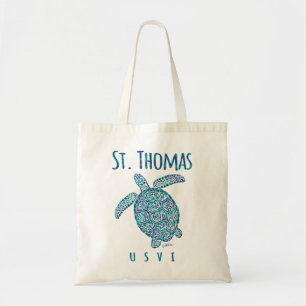JCombs St. Thomas, USVI, Sea Turtle, Beach Tragetasche