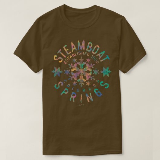 JCombs Steamboat Springs, Colorado, Snow 373 T-Shirt (Design vorne)
