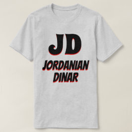 JD د ي ن ا jordanischen Dinar grau T-Shirt