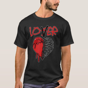 JD 4 Red Thunder Driving Heart Red Thunder 4s Mat T-Shirt